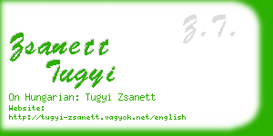 zsanett tugyi business card
